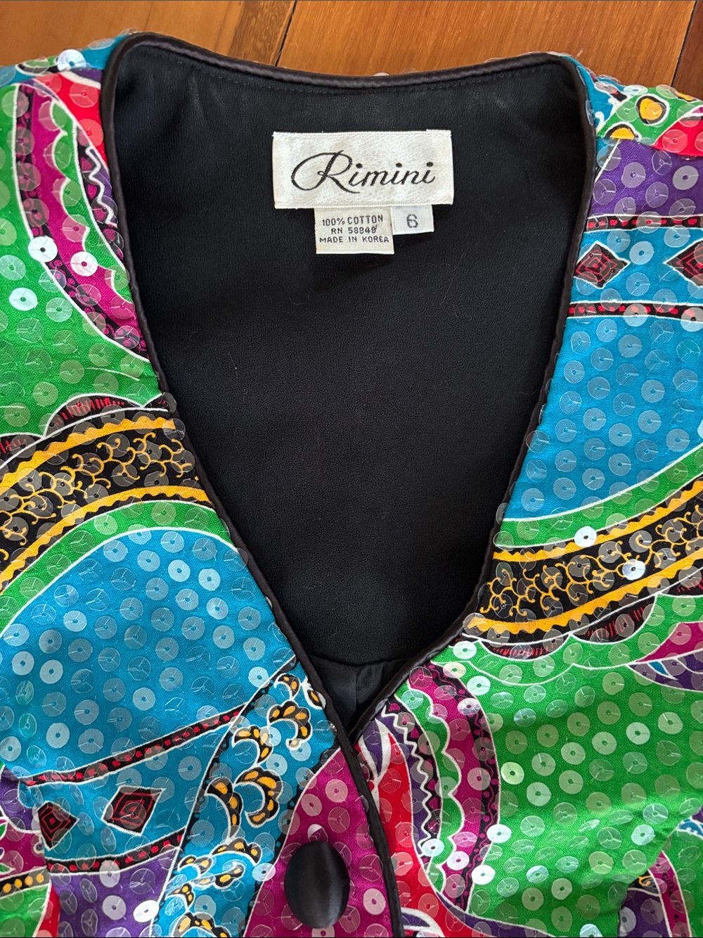Vintage sequined jacket - Picture 2 of 12